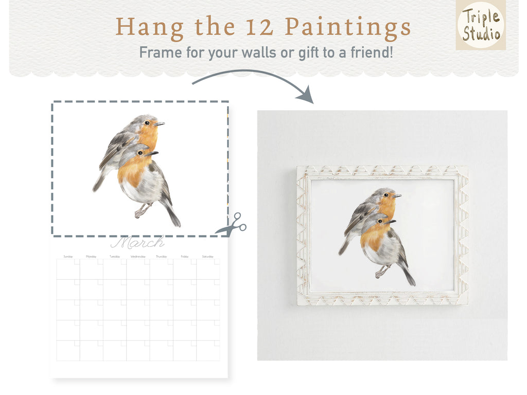 DATELESS Extra Large Wall Calendar with Magnetic Poster Hanger - Dear Love