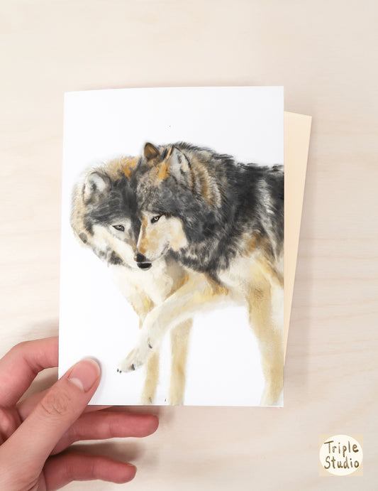 Wolves in Love Card