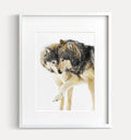 Wolves Couple Art Print