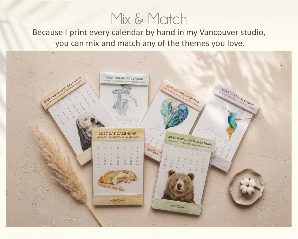 2027 Desk Calendar: Woodland