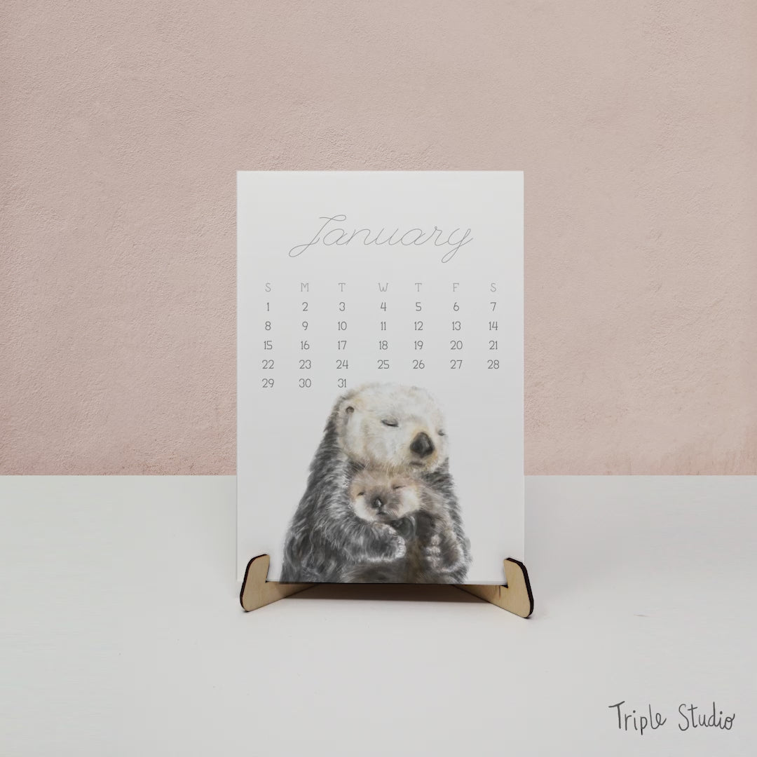 2026 Desk Calendar: Baby & Mommy