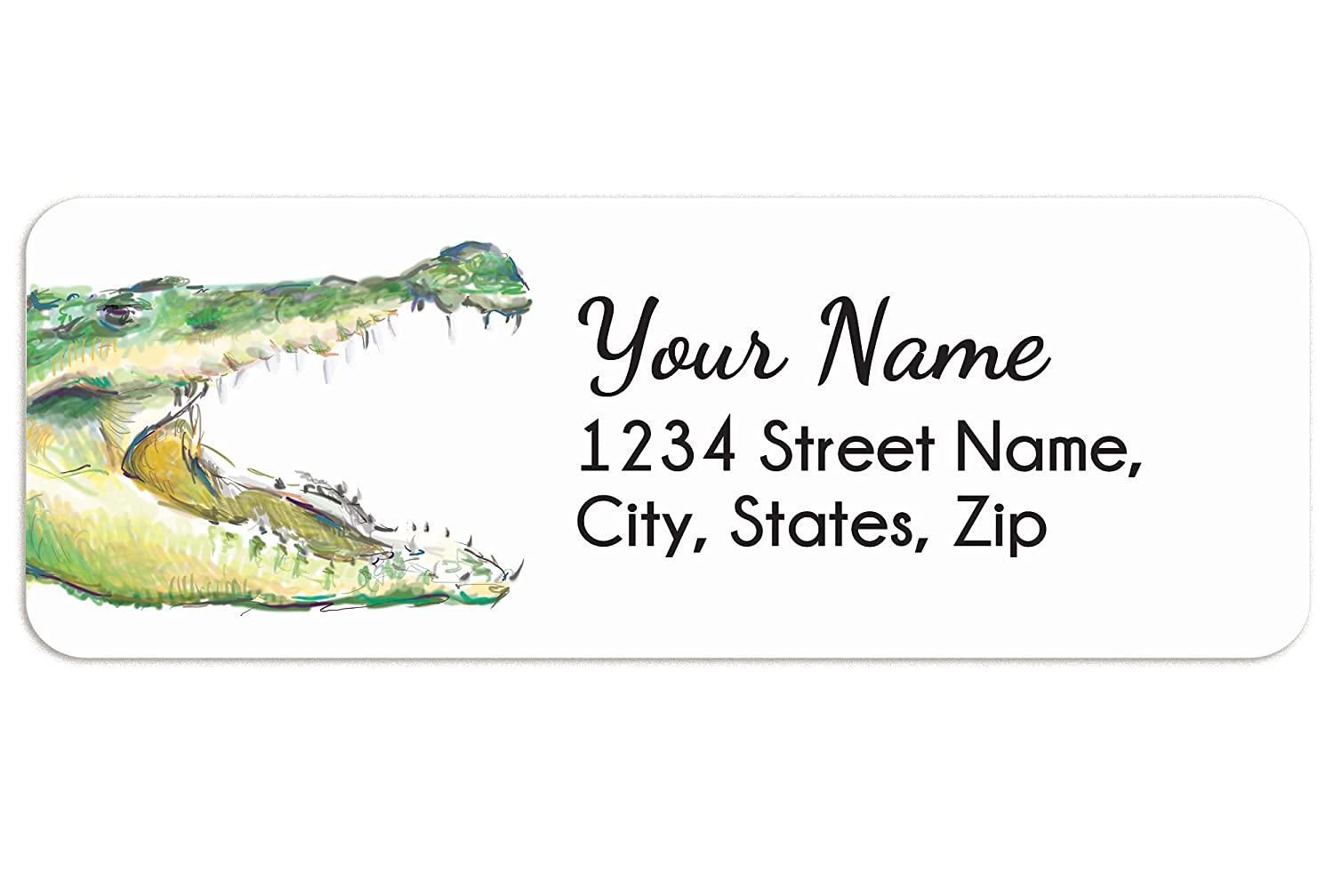 Alligator Personalized Address Label