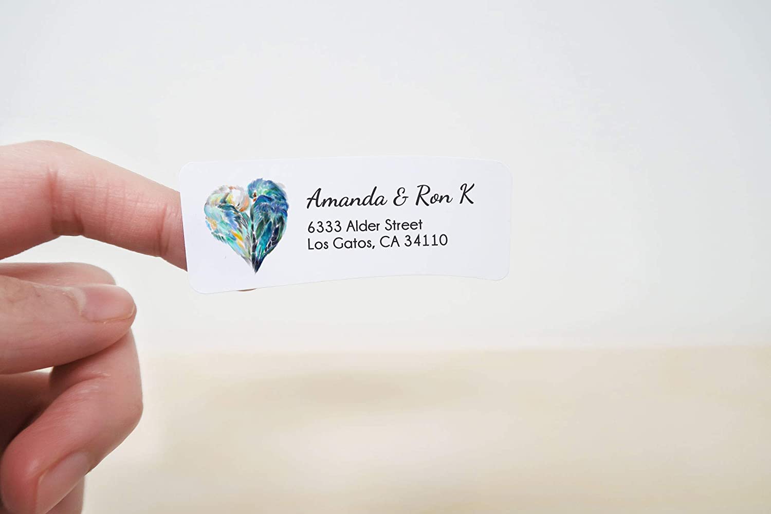 Lovebird Personalized Address Label