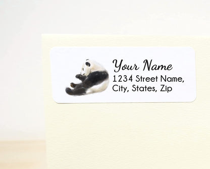 Panda Personalized Address Labels