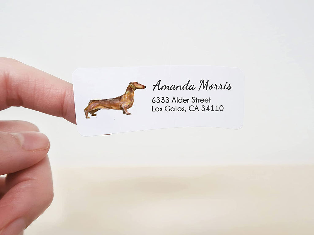 Dachshund Dog Personalized Address Label