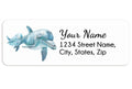 Dolphin Mom and Baby Personalized Address Label