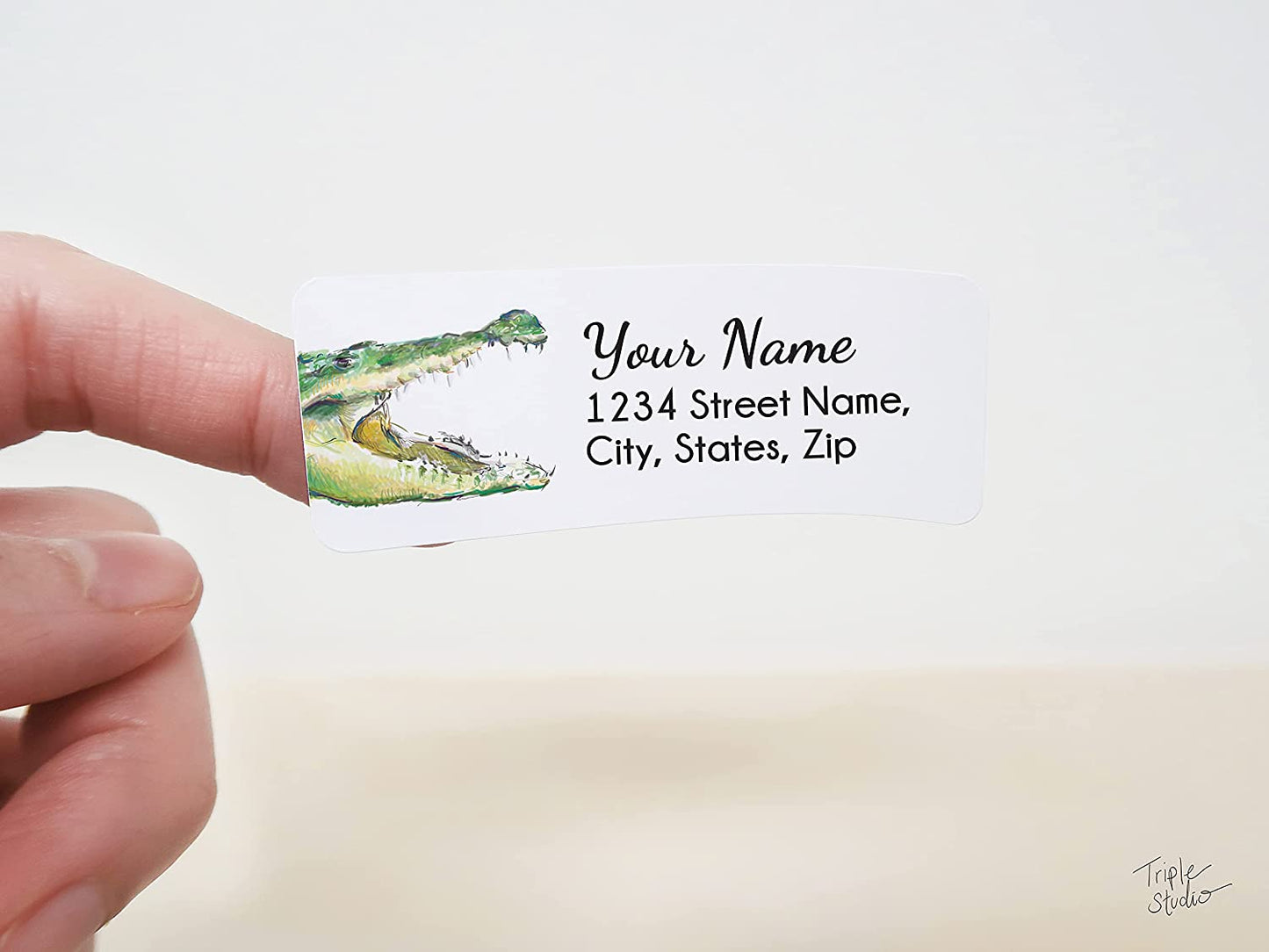 Alligator Personalized Address Label