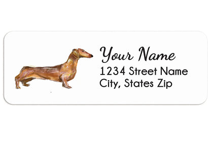Dachshund Dog Personalized Address Label