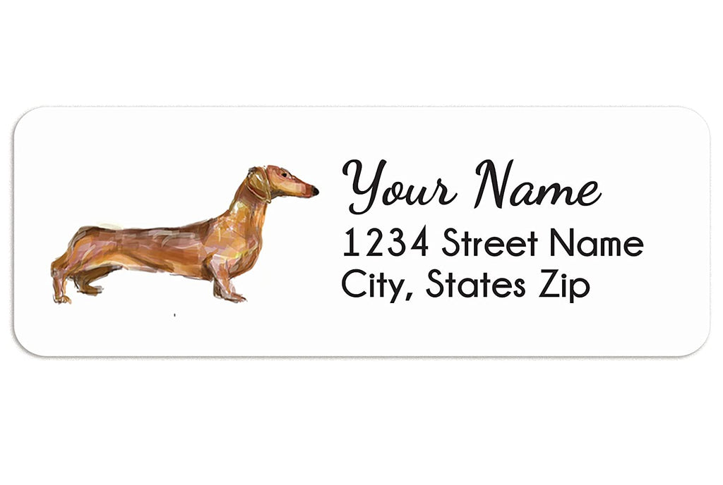 Dachshund Dog Personalized Address Label