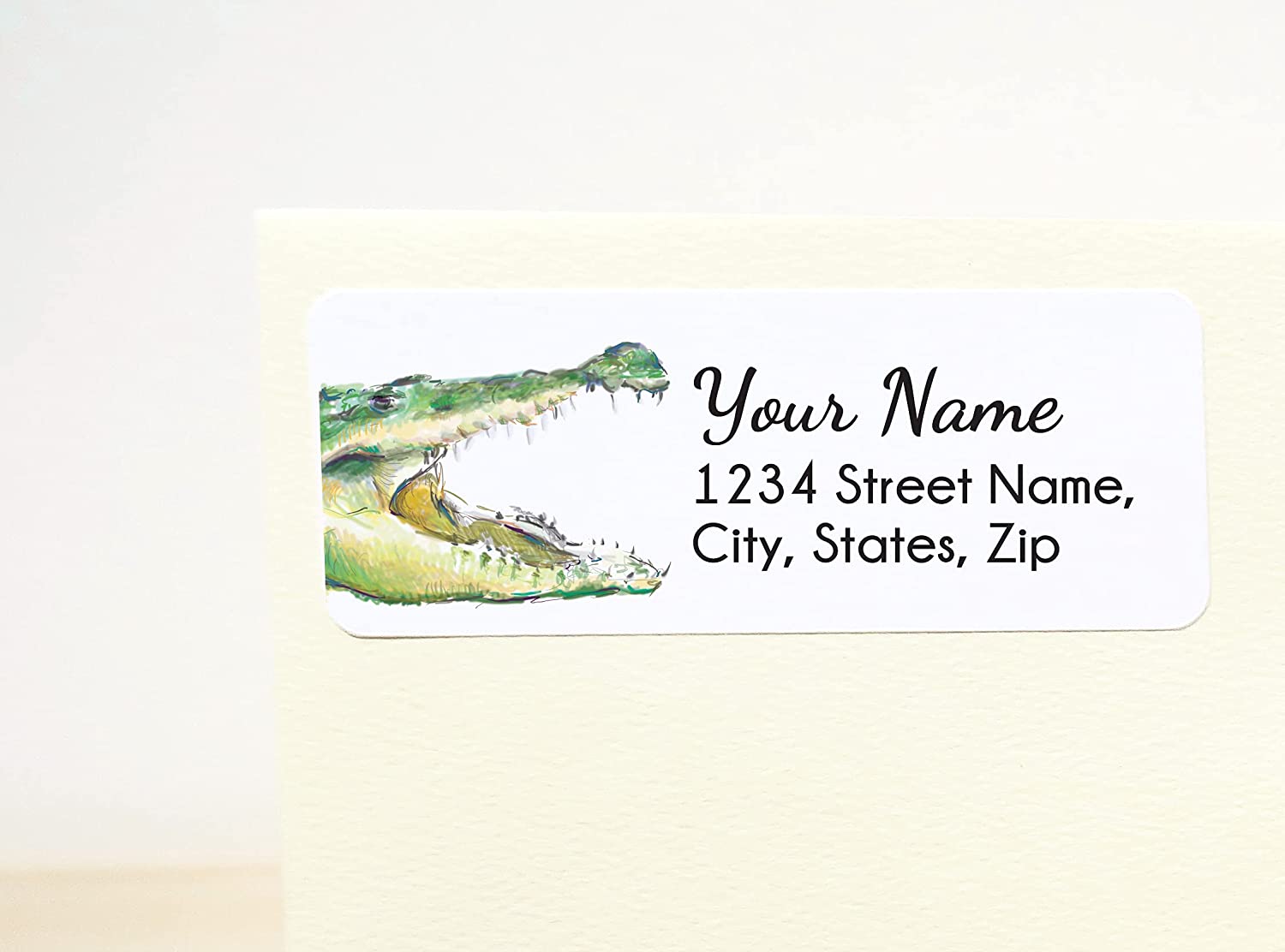 Alligator Personalized Address Label