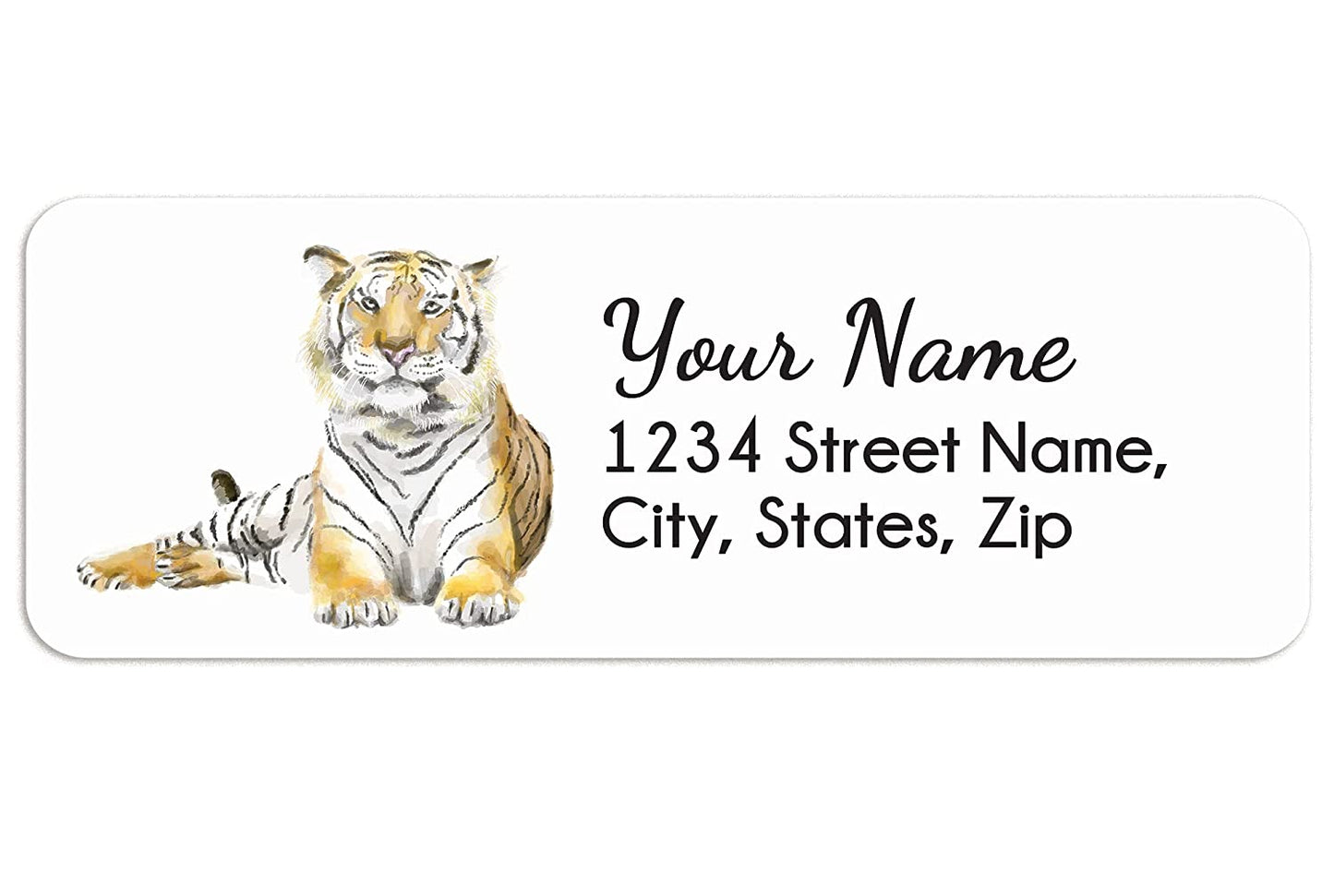 Tiger Return Address Label