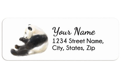 Panda Personalized Address Labels