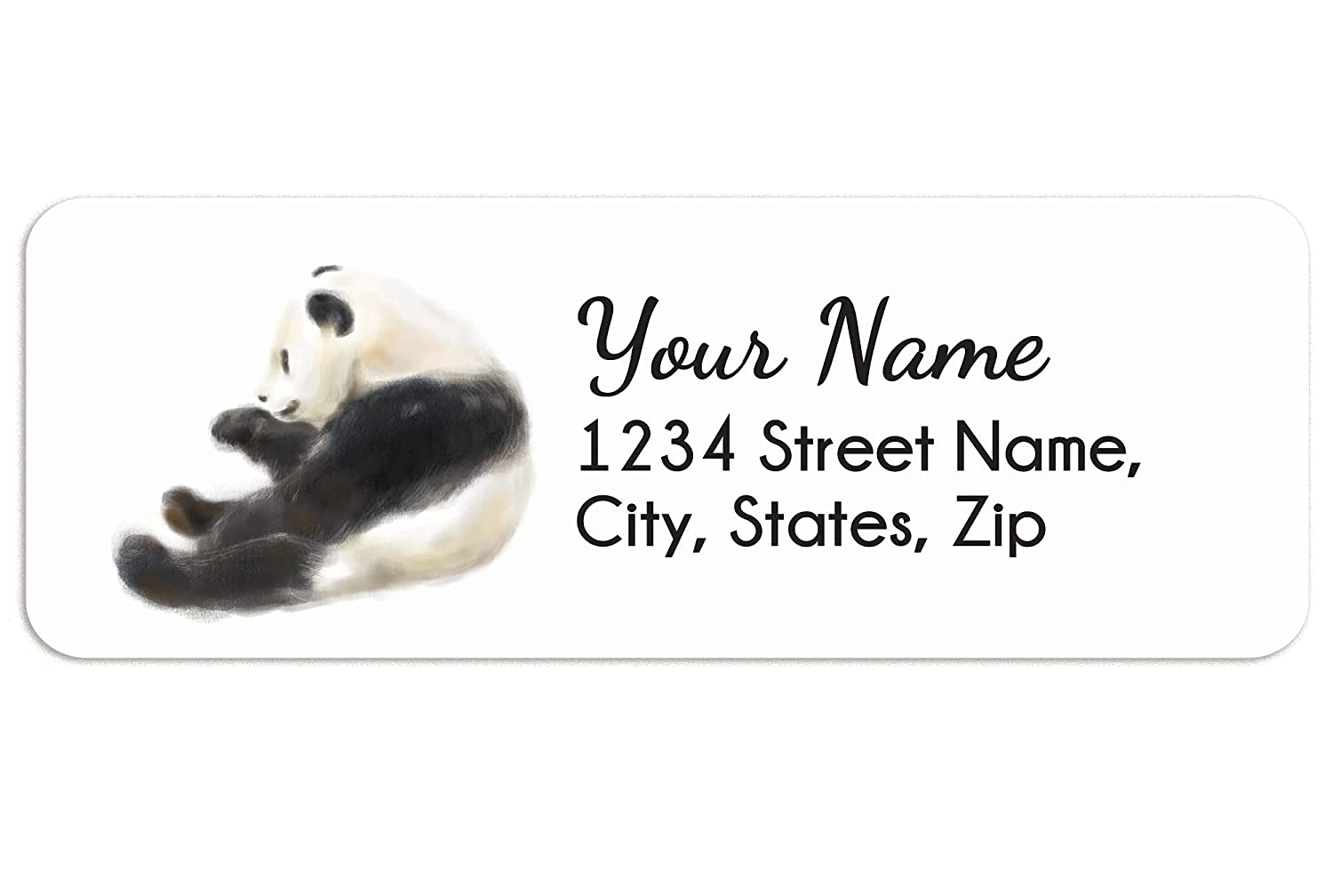 Panda Personalized Address Labels