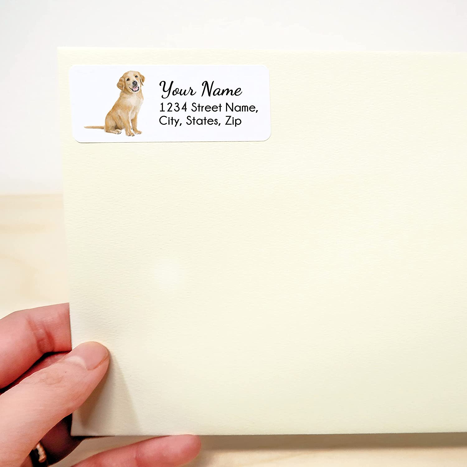 Golden Retriever Puppy Address Label
