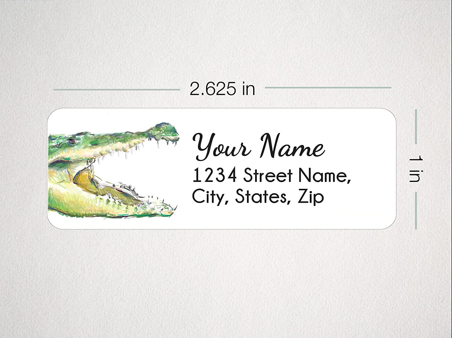 Alligator Personalized Address Label