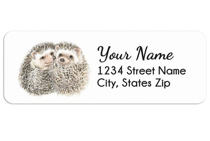 Hedgehogs Personalized Address Labels