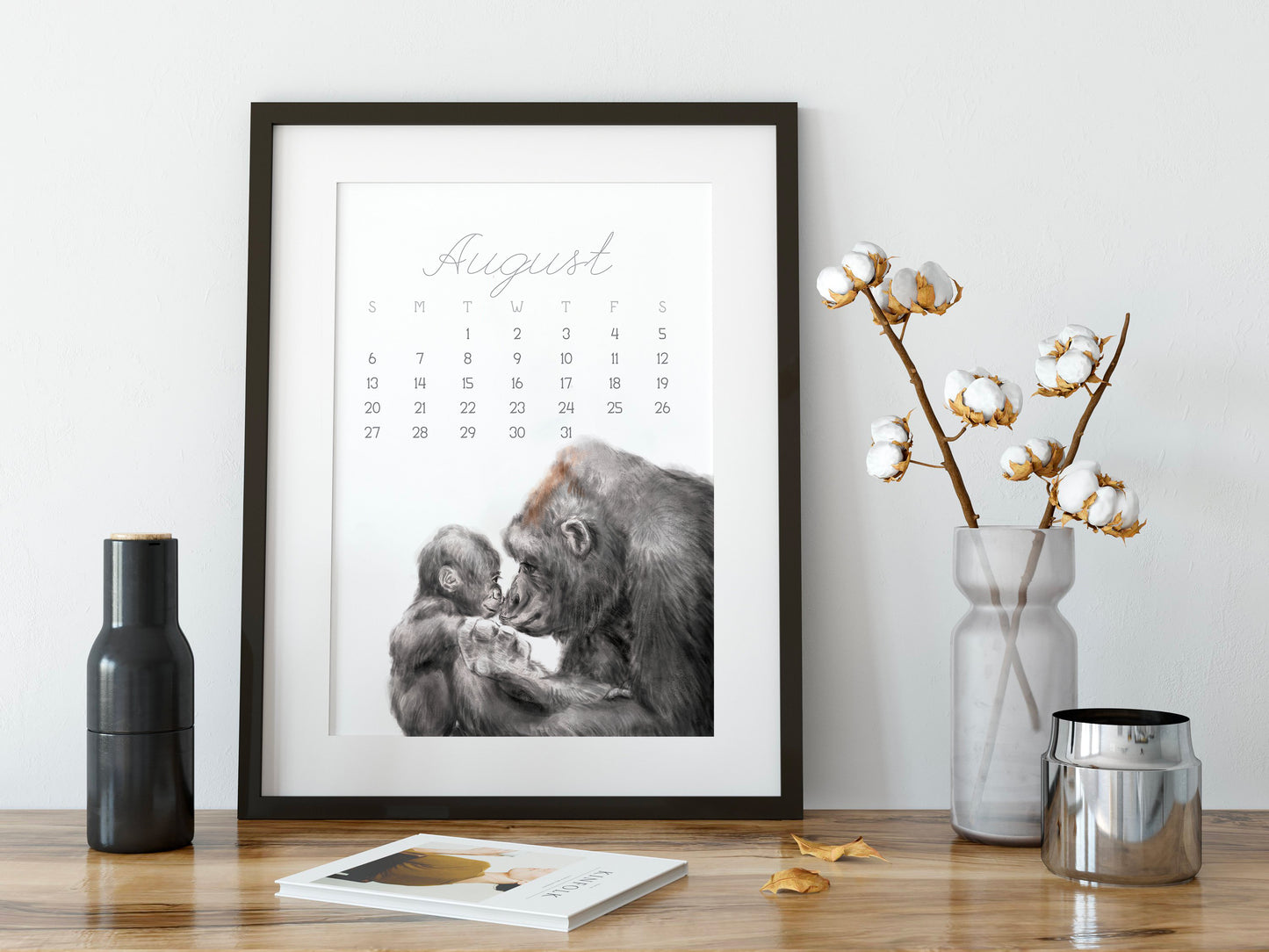 2023 Animal Desk Calendar - Mom and Baby