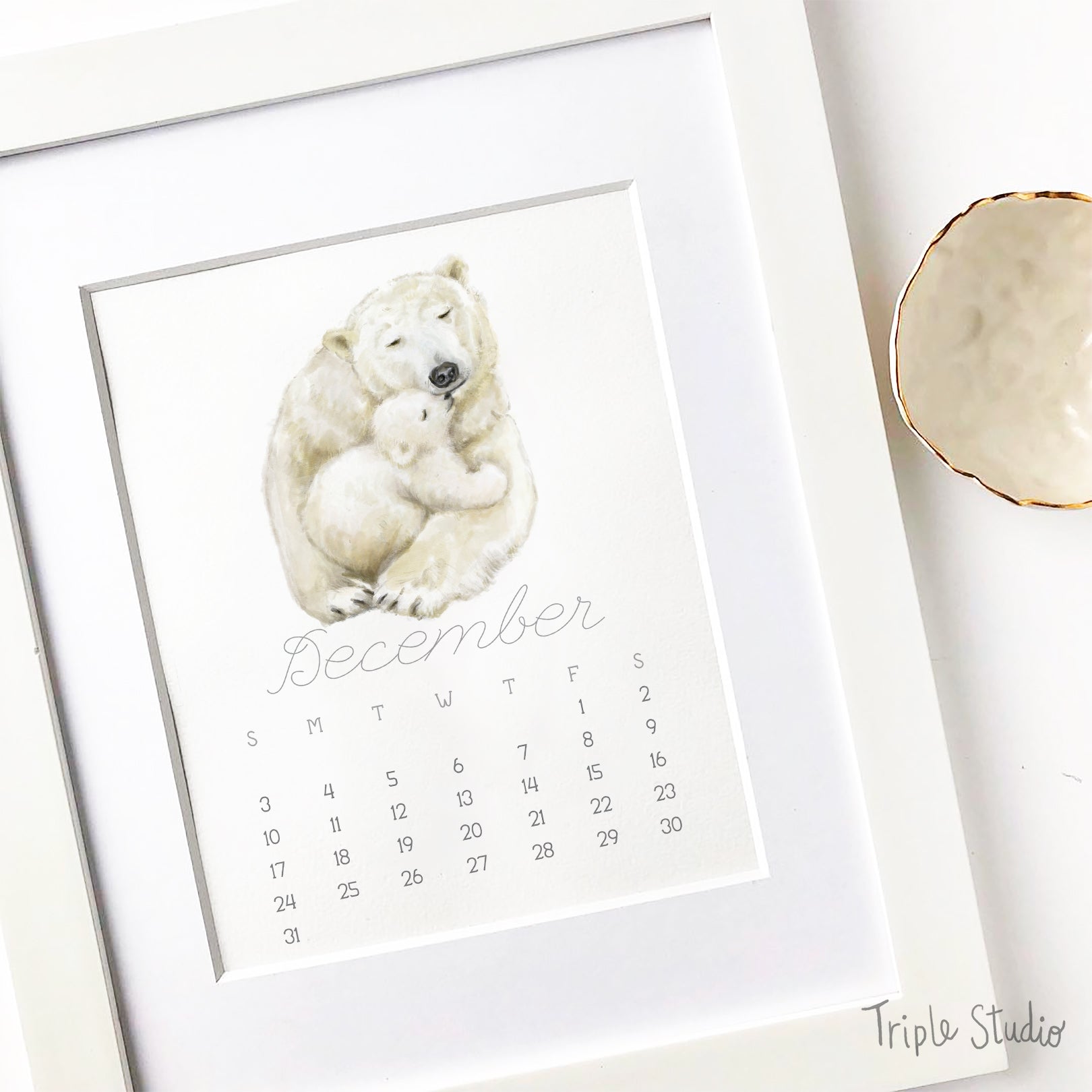 2026 Desk Calendar: Baby & Mommy