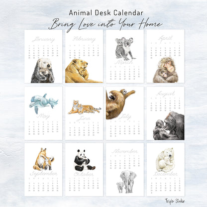 2024 Desk Calendar: Baby & Mommy