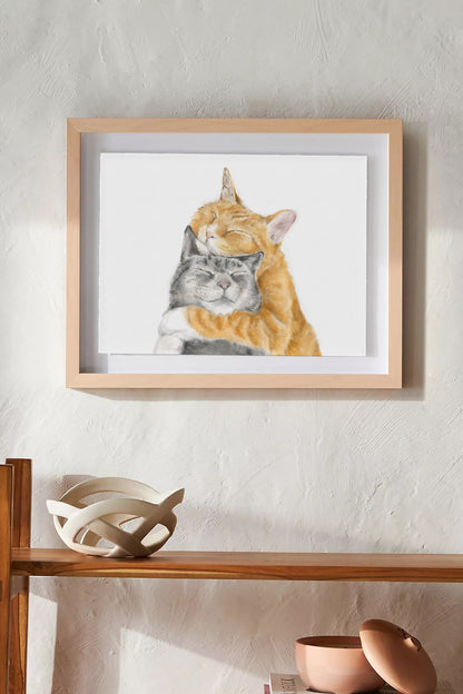 Cat in Love Art Print