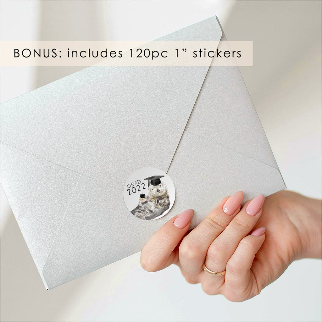 Graduation Address Labels - 120 Personalized Gift for 2022 Grads with Bonus Stickers
