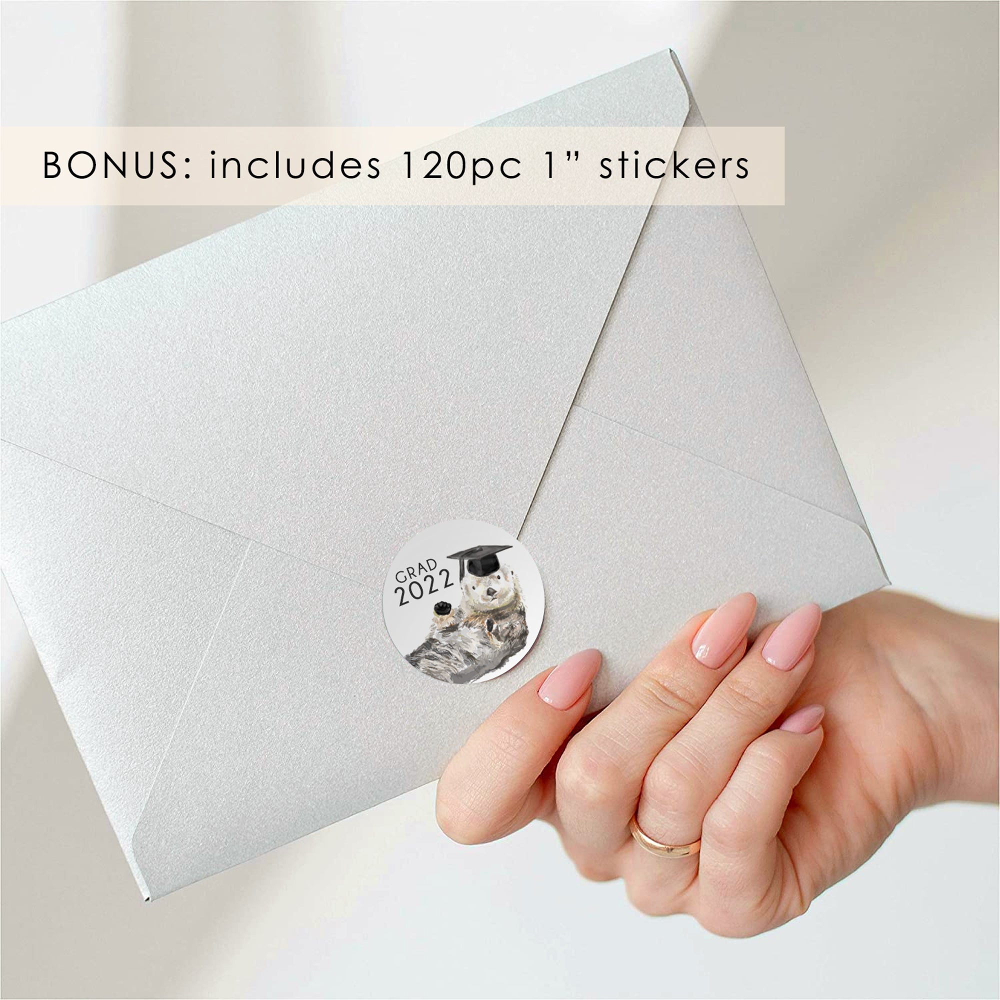 Graduation Address Labels - 120 Personalized Gift for 2022 Grads with Bonus Stickers