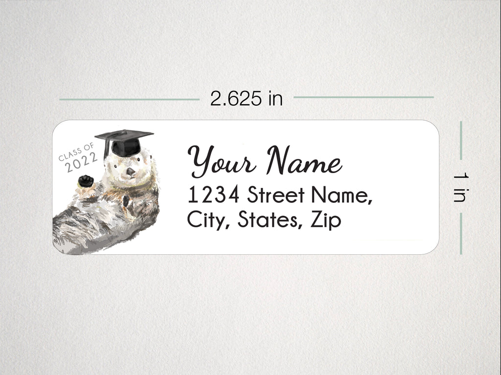 Graduation Address Labels - 120 Personalized Gift for 2022 Grads with Bonus Stickers