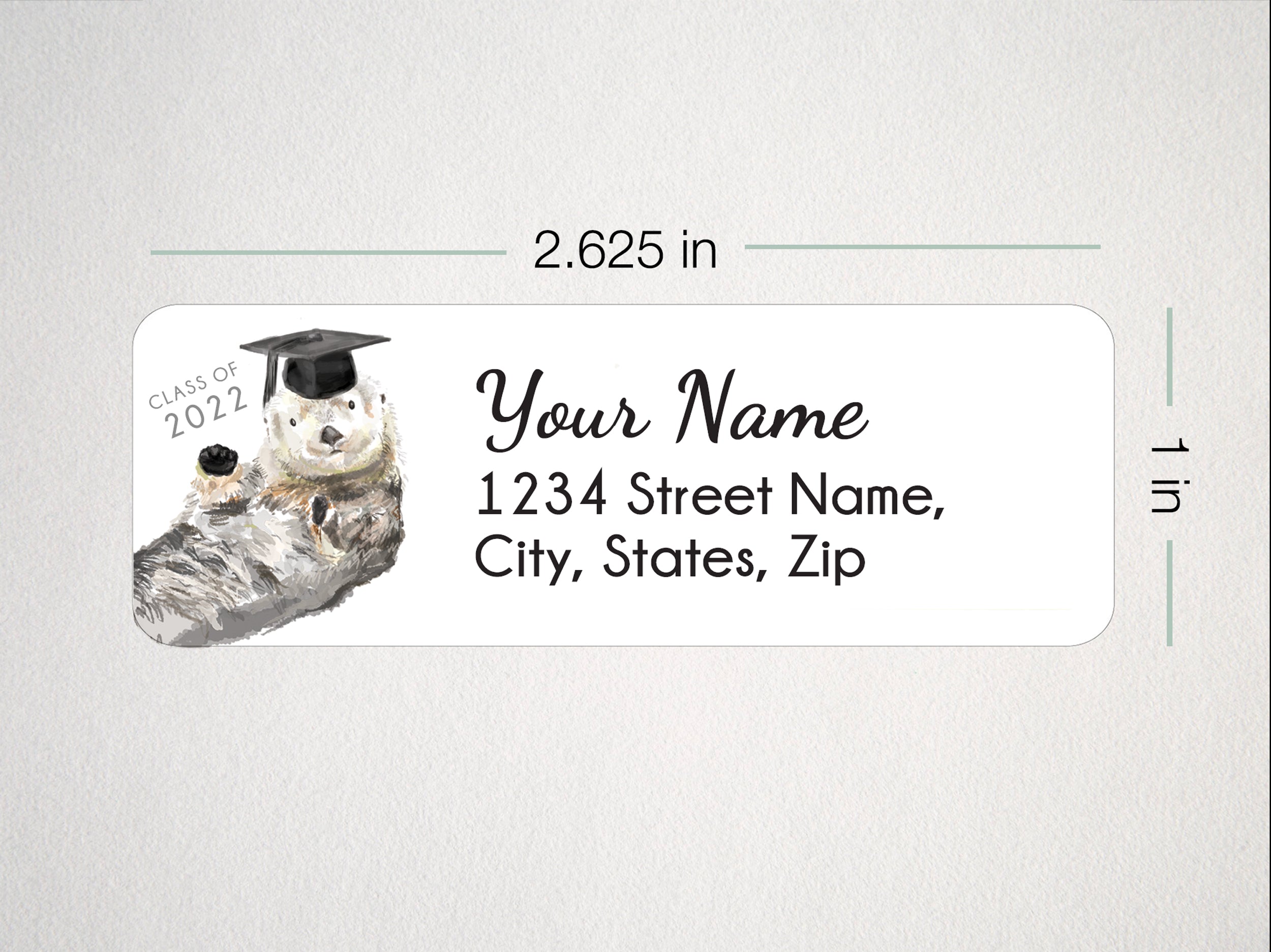 Graduation Address Labels - 120 Personalized Gift for 2022 Grads with Bonus Stickers