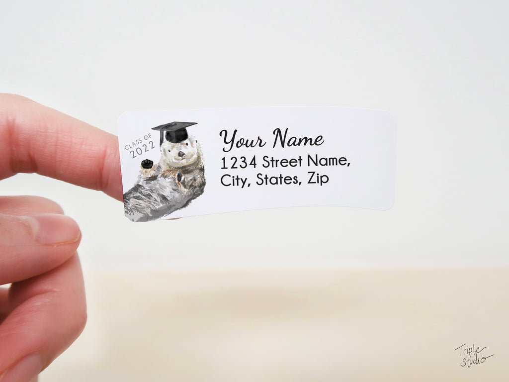 Graduation Address Labels - 120 Personalized Gift for 2022 Grads with Bonus Stickers