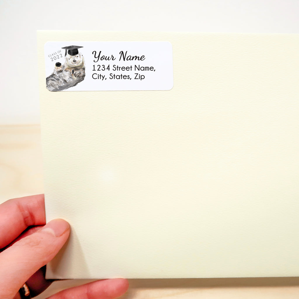 Graduation Address Labels - 120 Personalized Gift for 2022 Grads with Bonus Stickers