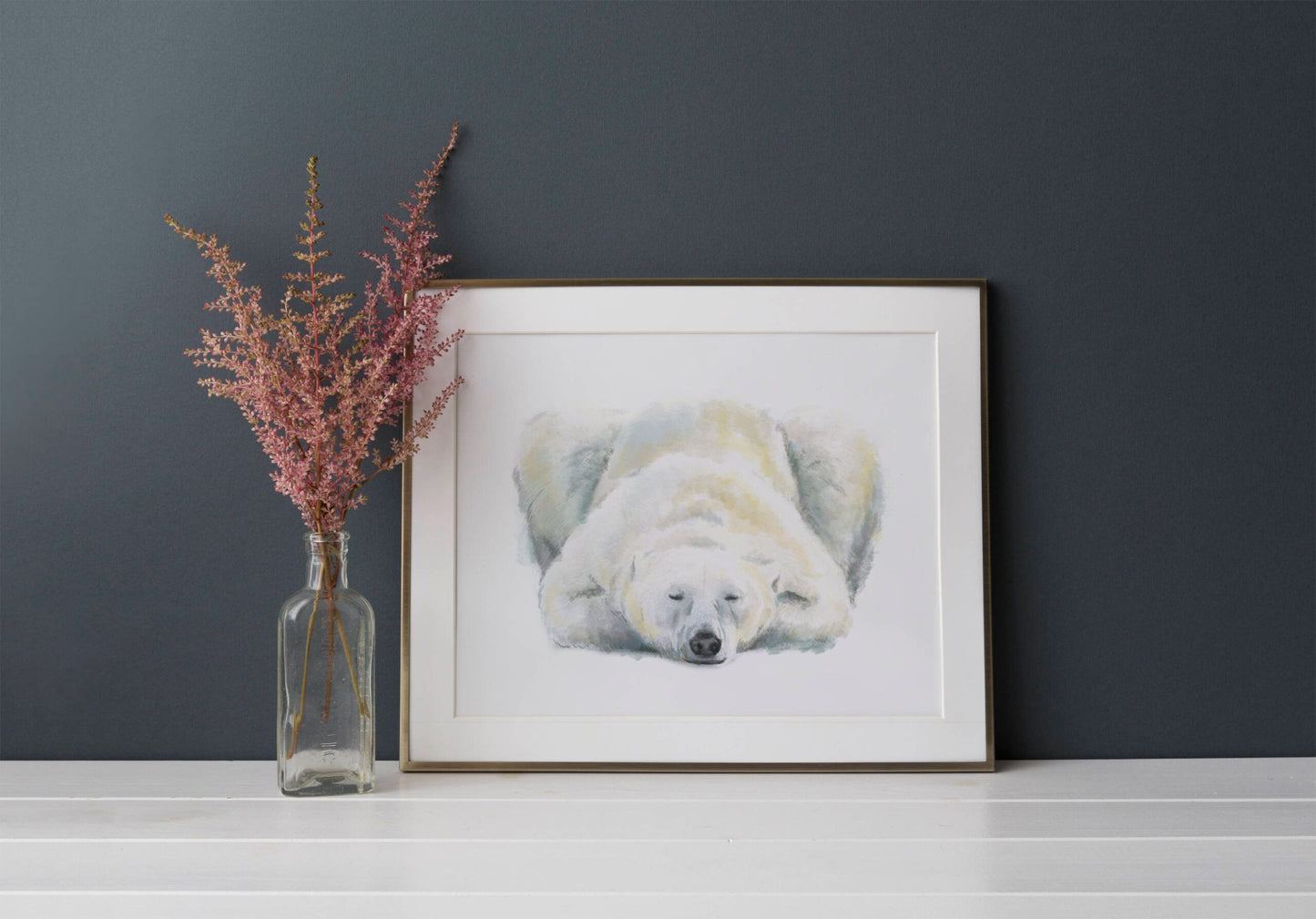 Let's Hibernate! Sleepy Polar Bear Card