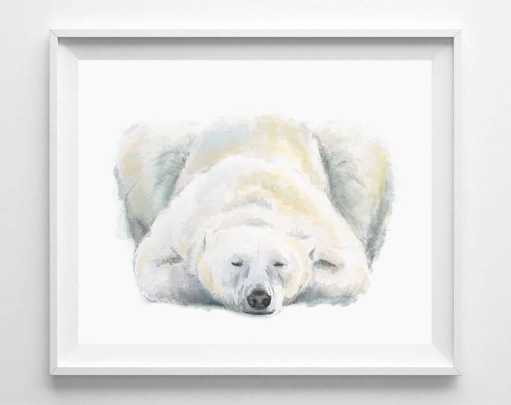 Let's Hibernate! Sleepy Polar Bear Card