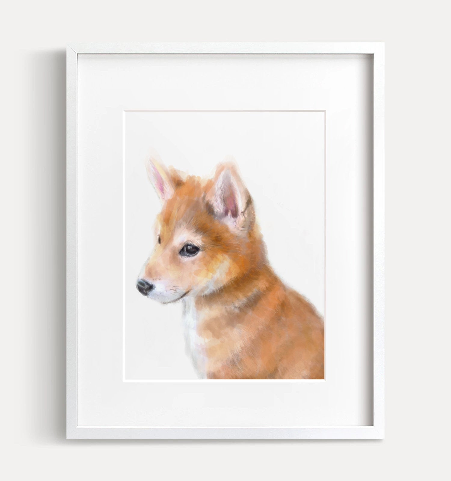 Shiba Inu Puppy Dog Art Print