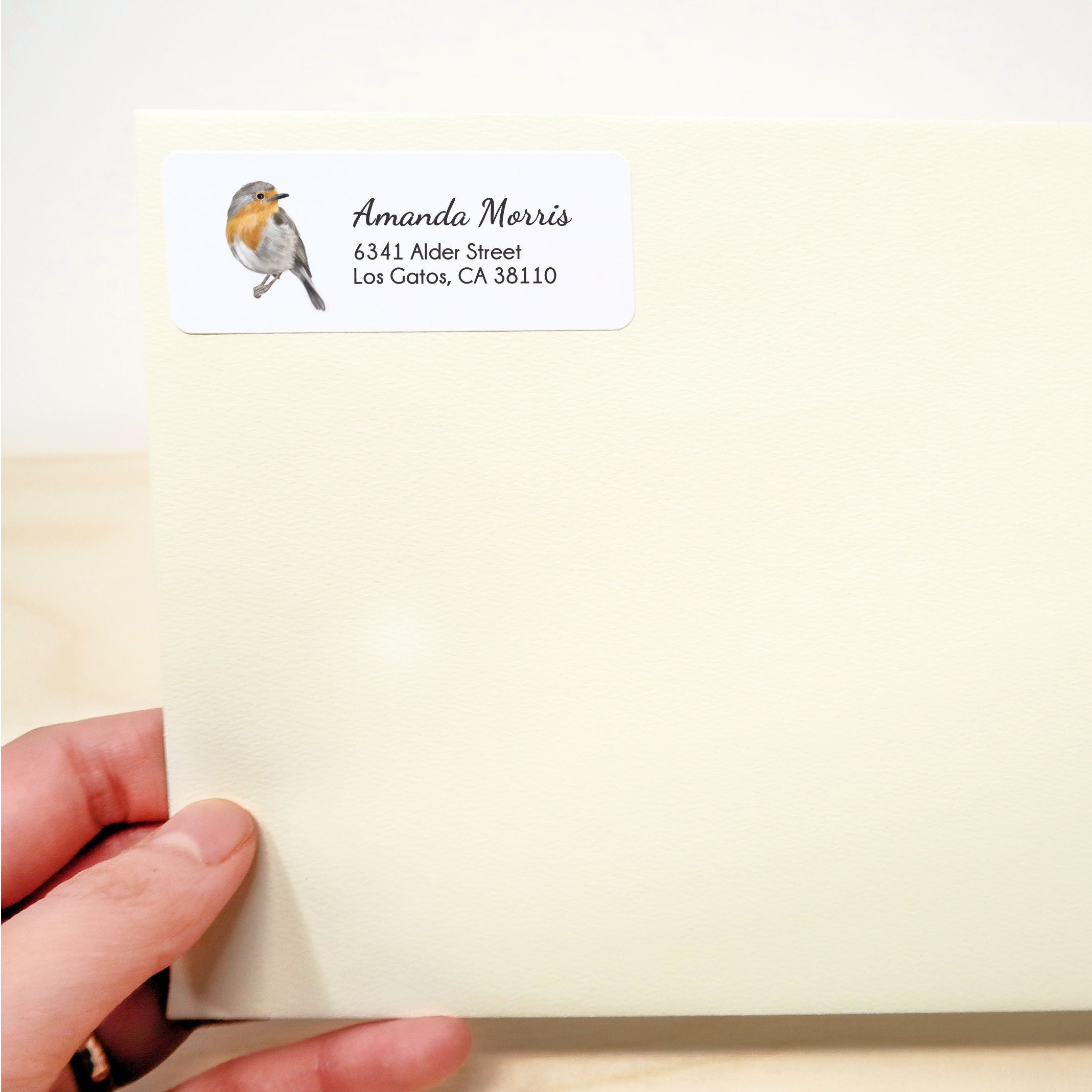 Robin Bird Personalized Address Label