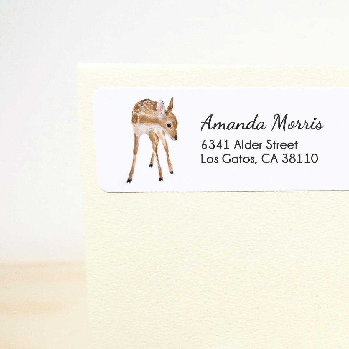 Baby Deer Personalized Address Label