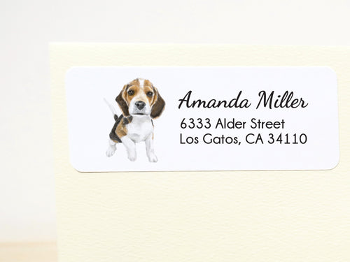Beagle Dog Personalized Address Label