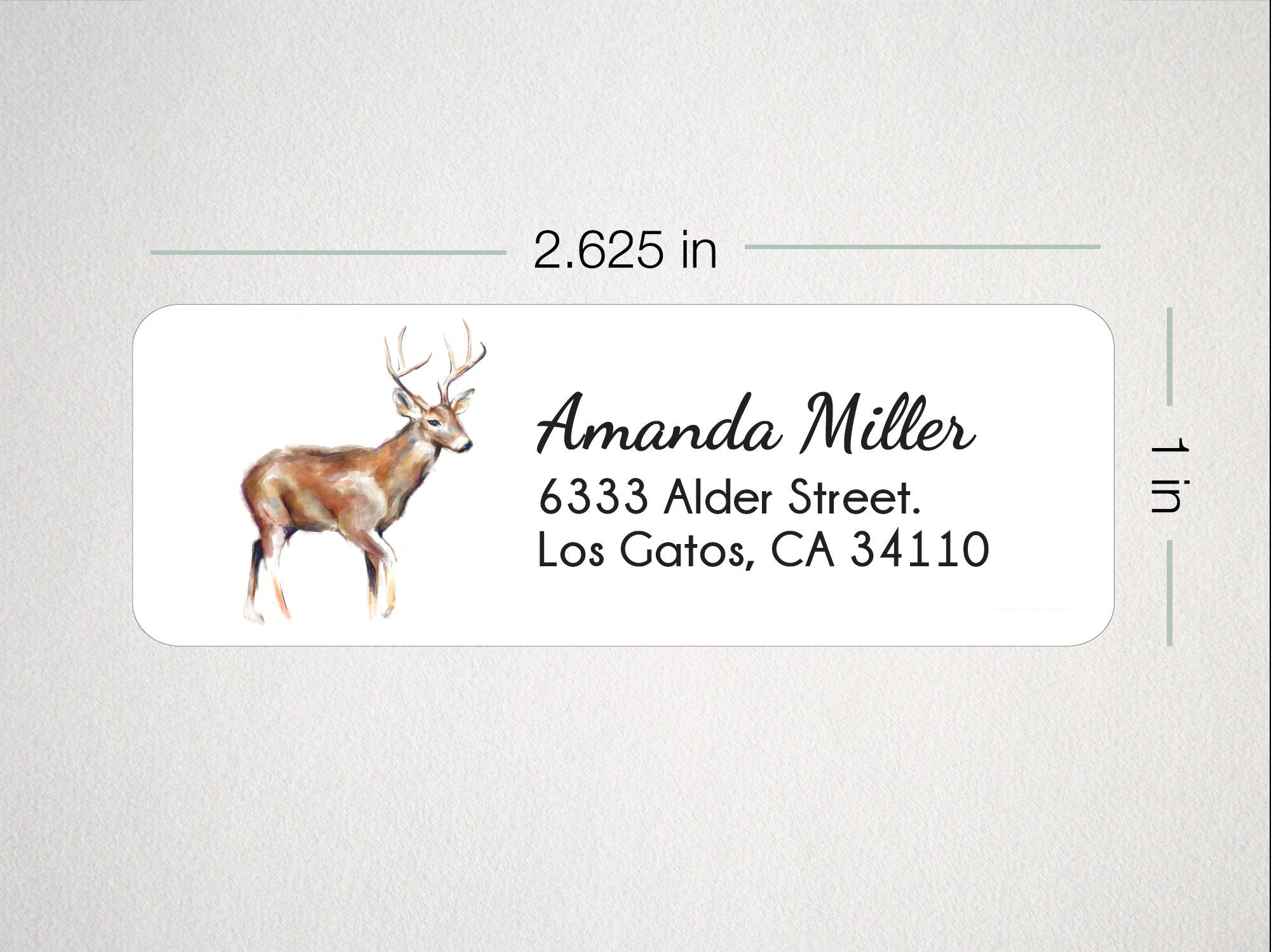 Deer Personalized Address Label
