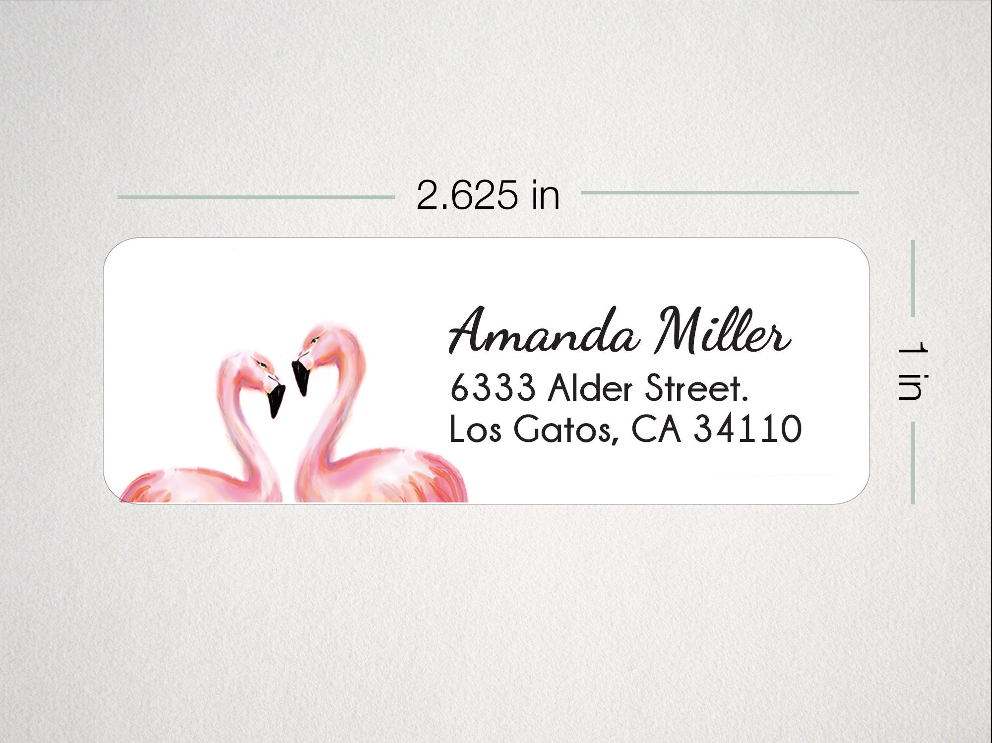Pink FlamingoPersonalized Address Label