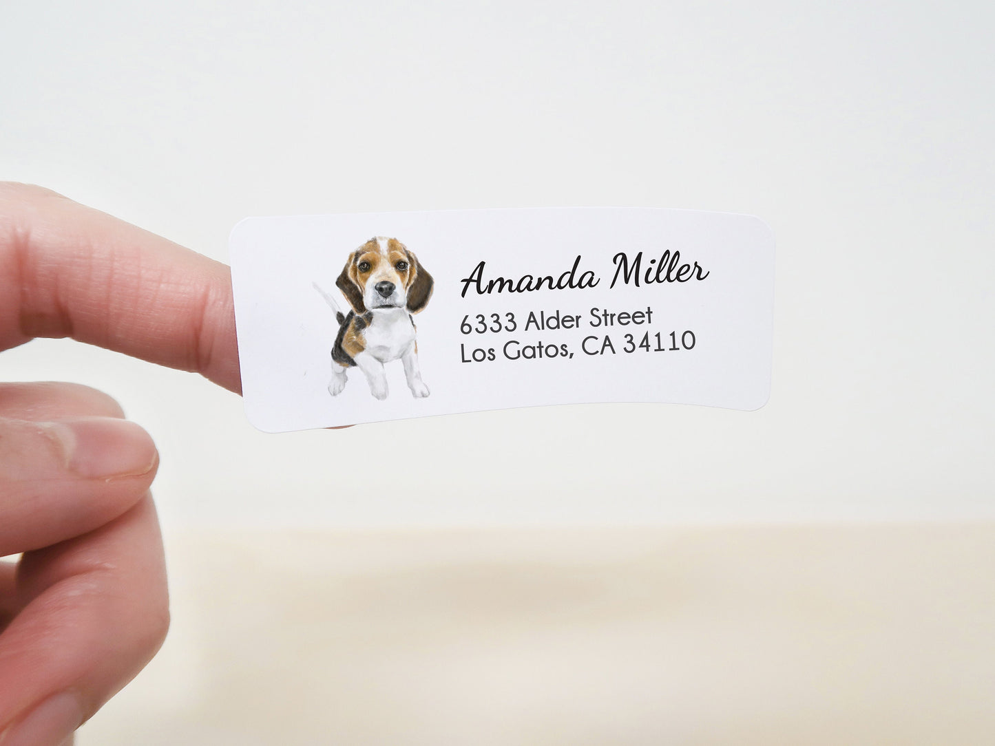 Beagle Dog Personalized Address Label