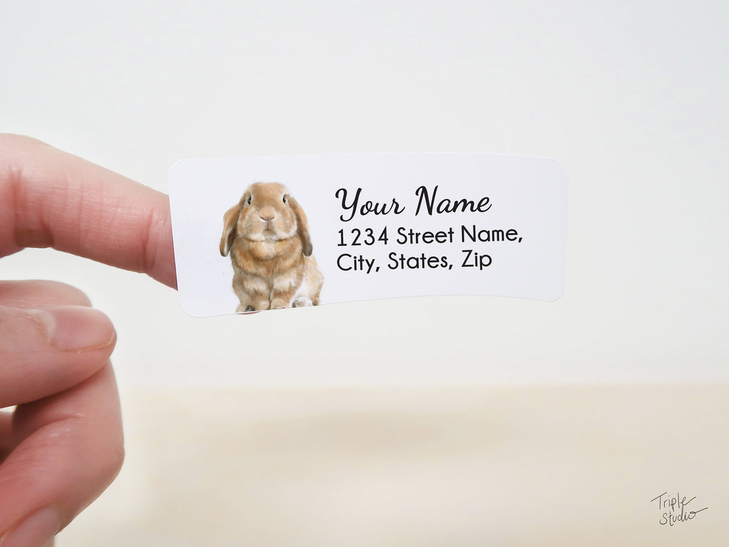 Rabbit Personalized Address Label