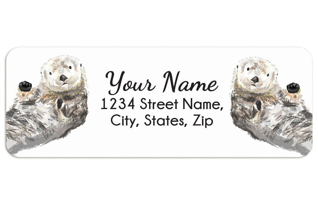 Sea Otter Personalized Address Label