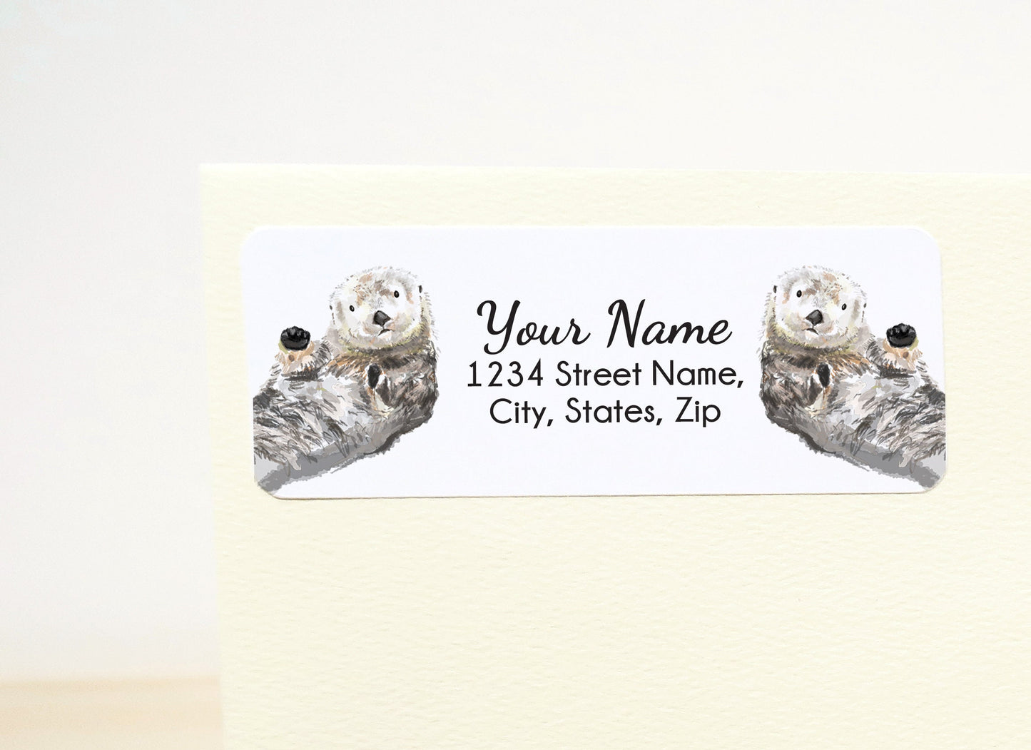 Sea Otter Personalized Address Label