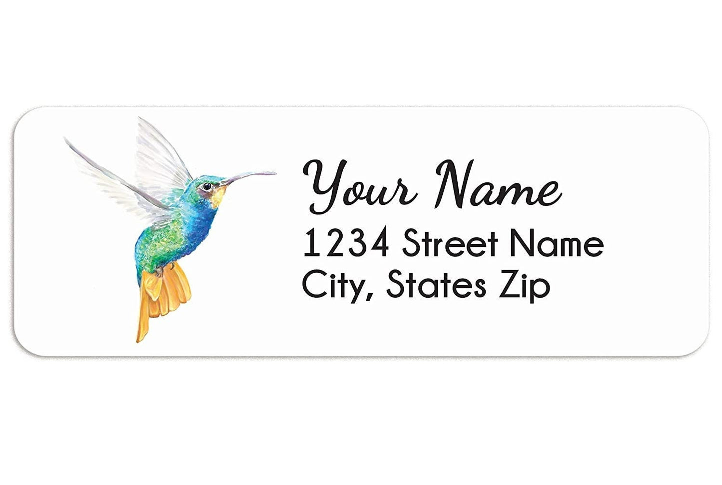 Hummingbird Return Address Label Sticker
