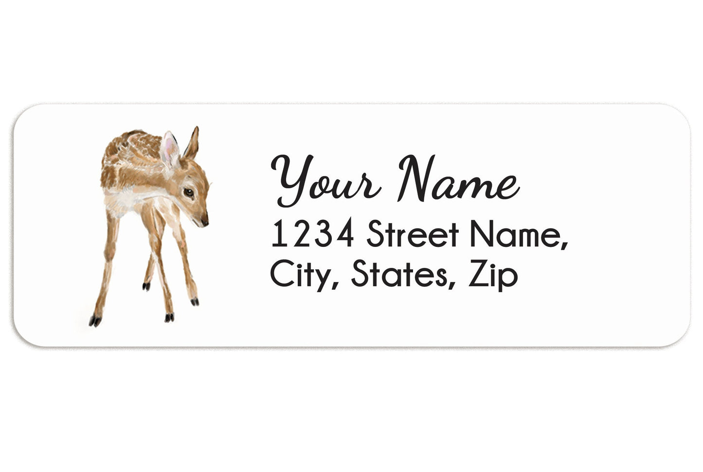 Baby Deer Personalized Address Label