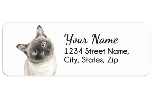 Siamese Cat Personalized Address Label