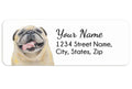 Pug Personalized Address Label
