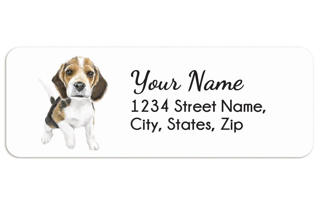 Beagle Labels Adorable Beagle Puppy Address Labels, 120 Pcs, Personalized stickers ...