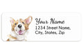 Cheerful Corgi Personalized Address Label