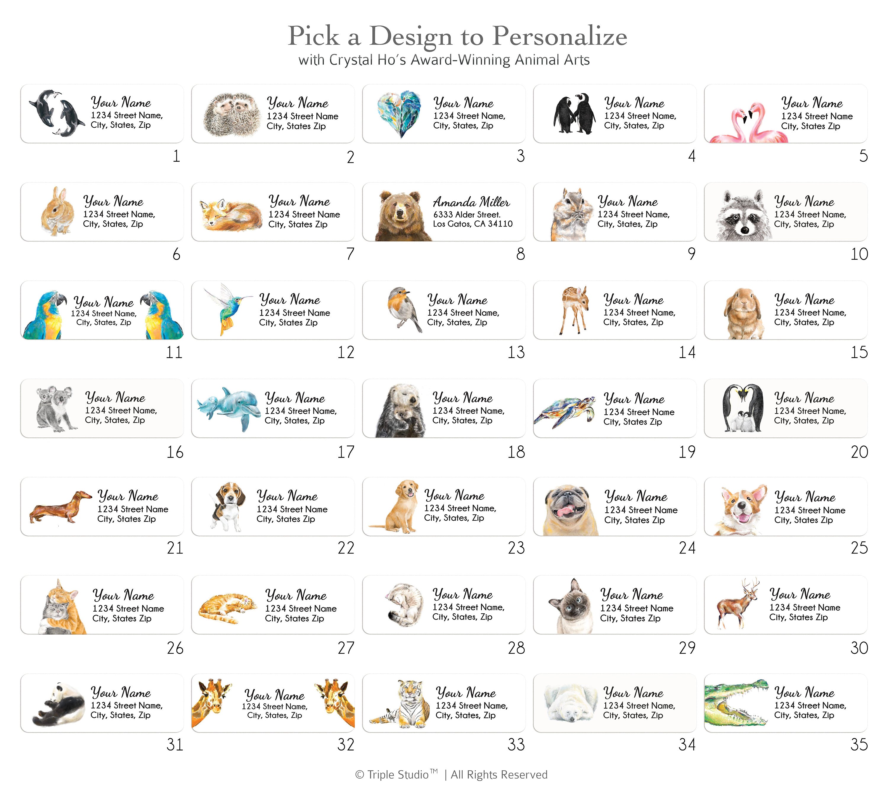 Grizzly Bear Personalized Address Label