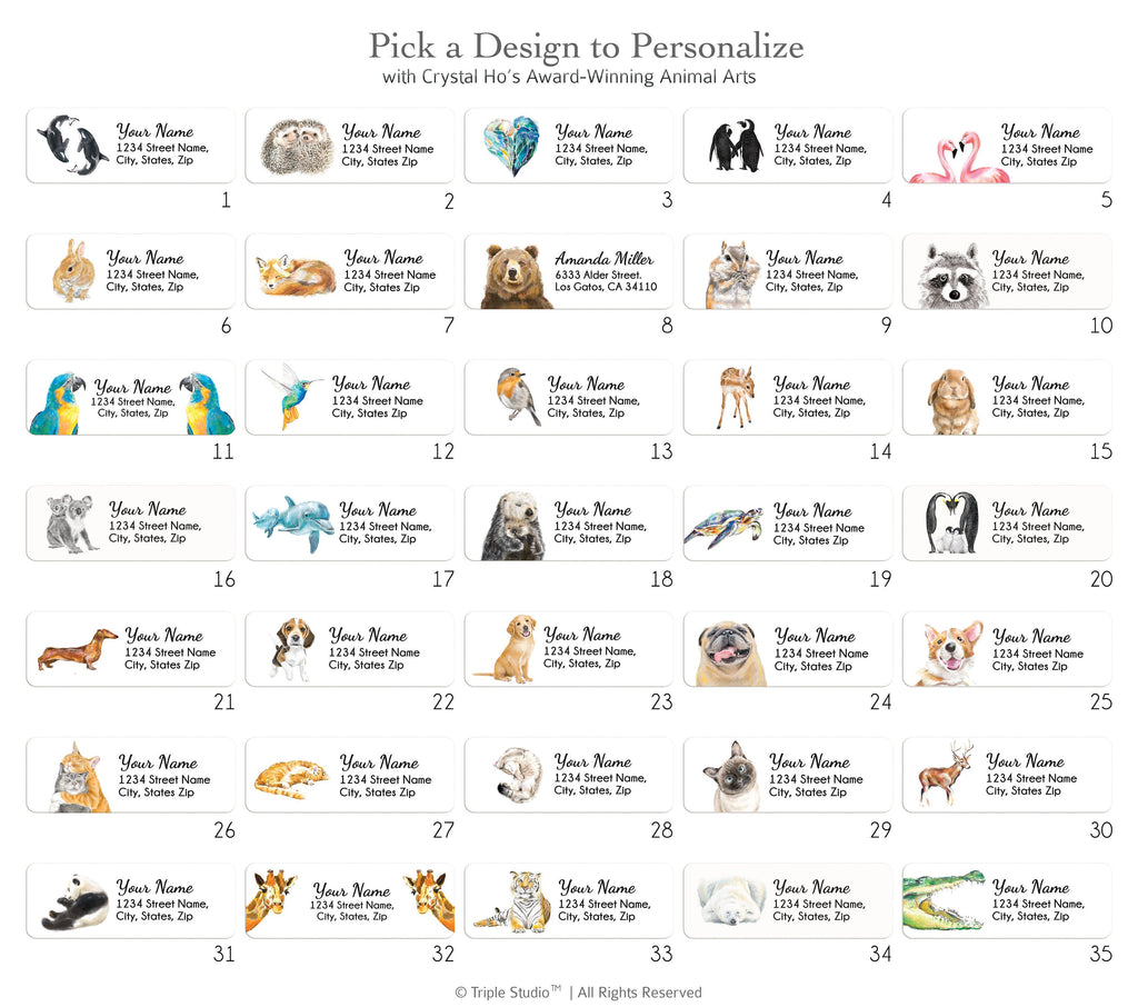 Beagle Labels Adorable Beagle Puppy Address Labels, 120 Pcs, Personalized stickers ...